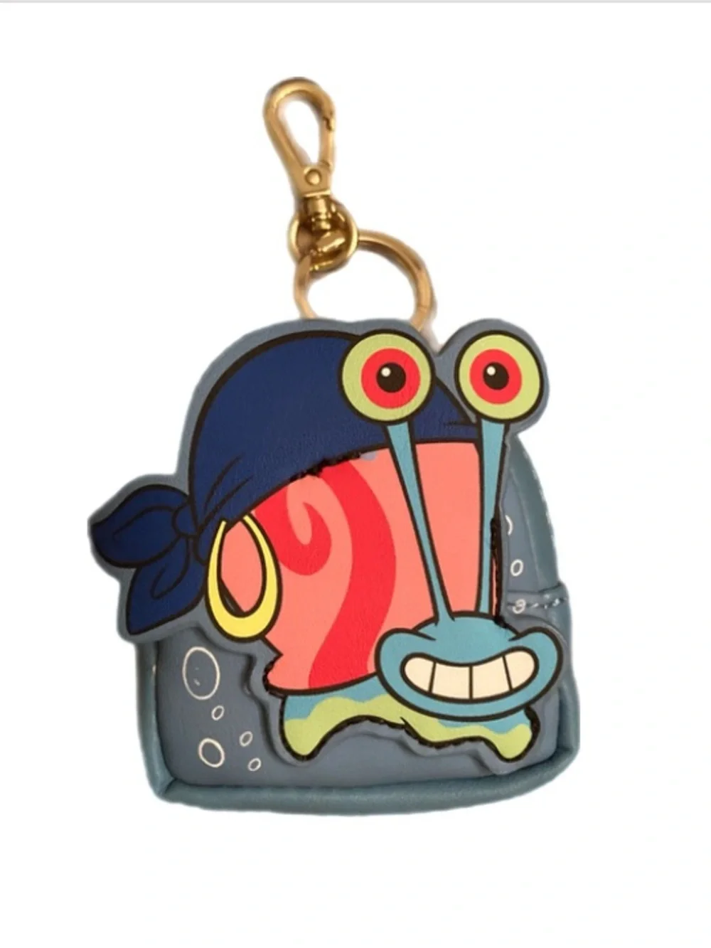 Loungefly SpongeBob Squarepants Gary Mini Backpack Bag Charm Keychain - Picture 2 of 3